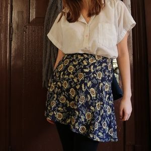 Floral Kimchi Blue mini skirt Urban Outfitters